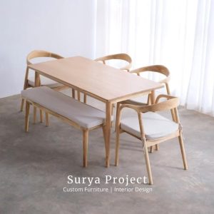 Export quality Selly dining set with bench seating